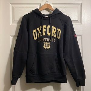 Oxford University Black Hoodie Size S